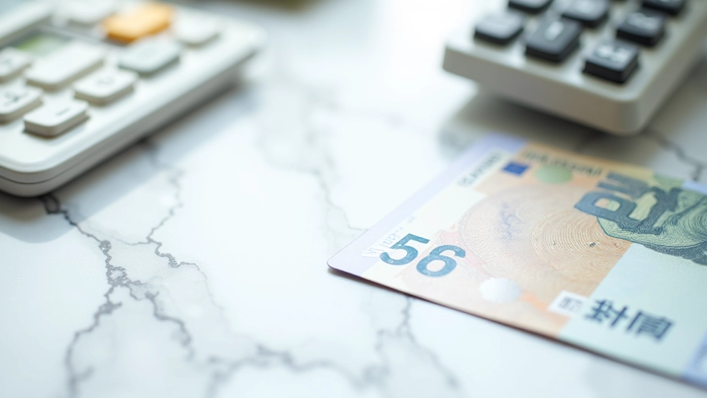 Bank cards and financial statements spread on desk showing different account types and structures